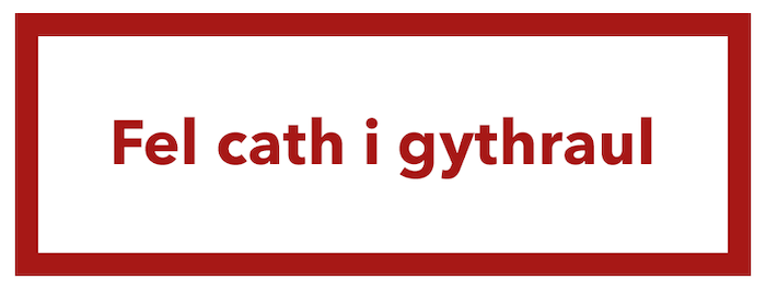 Fel cath i gythraul