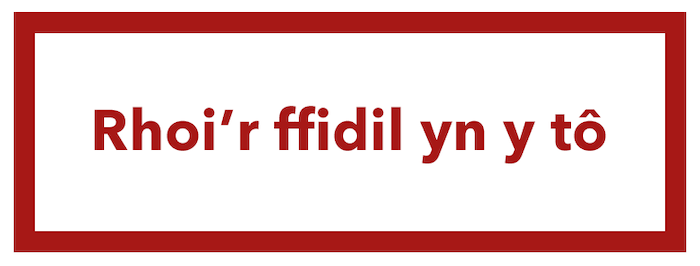 Rhoi’r ffidil yn y tô