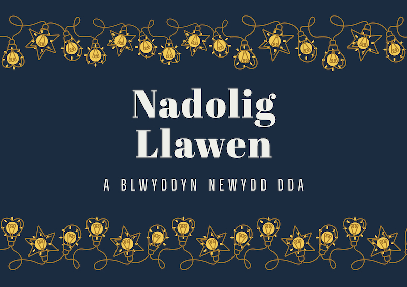 nadolig llawen a blwyddyn newydd dda