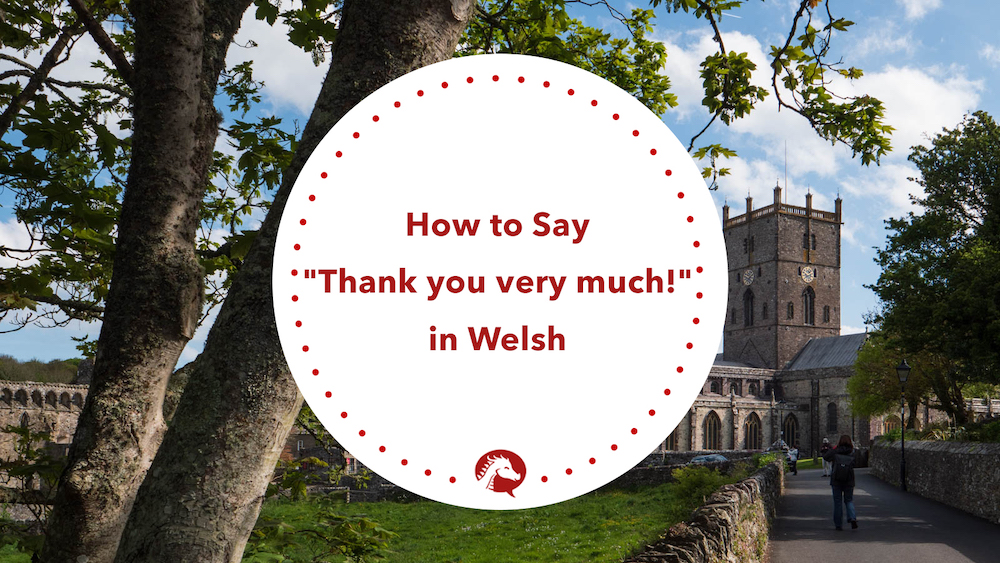 how to say thank you very much in welsh