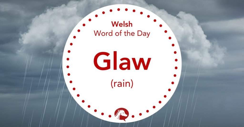 welsh word for rain is glaw