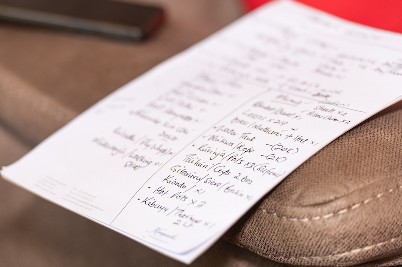 list of items