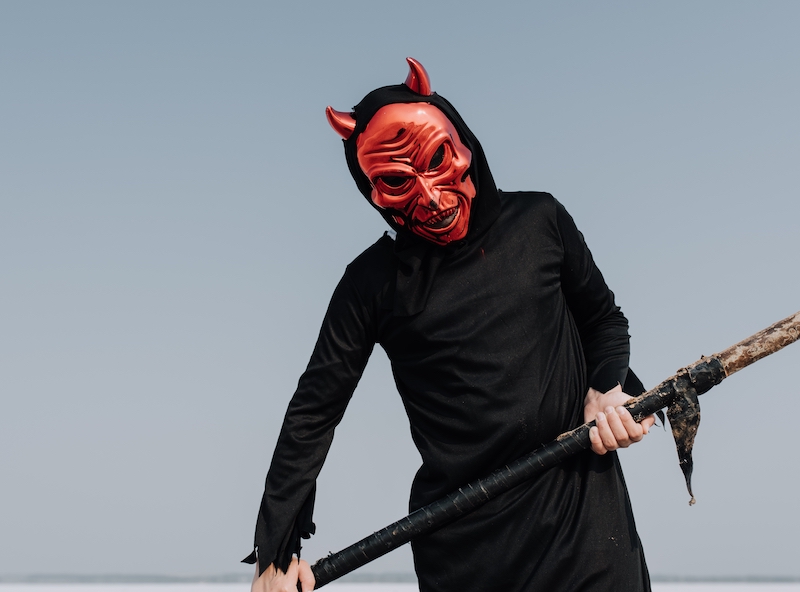 boy in devil costume